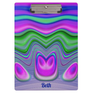 Porte-bloc BETH ~ 3D ! Rose, Violet, Vert, Bleu