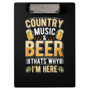 Porte-bloc Bière Boire Country Music Bière Boire Anniversaire