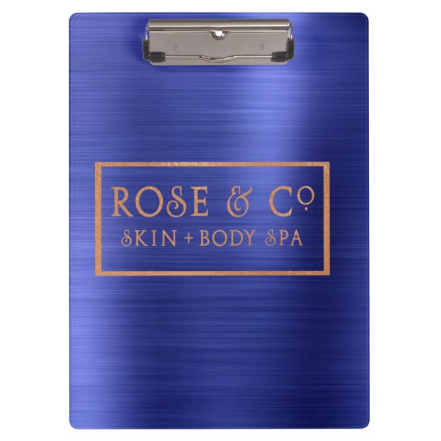 Porte-bloc Big Logo Sapphire Cobalt Blue Metallic (Devant)