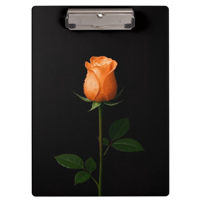 Porte-bloc Black 4 Luxe Clipboard, Sunset Orange Rose (Devant)
