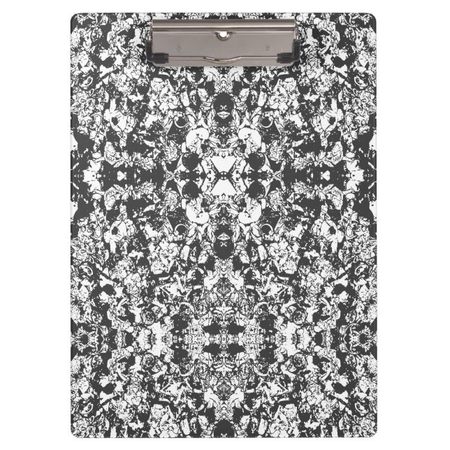 Porte-bloc Black And White Shapes Pattern (Devant)