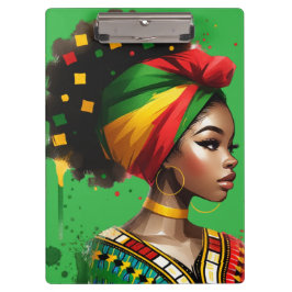 Porte-bloc Black queen melanin sista magique peau brune fille