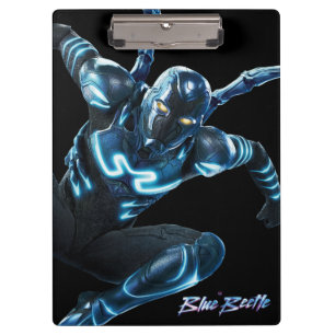 Porte-bloc Bleu Beetle Leaping Caractère Art
