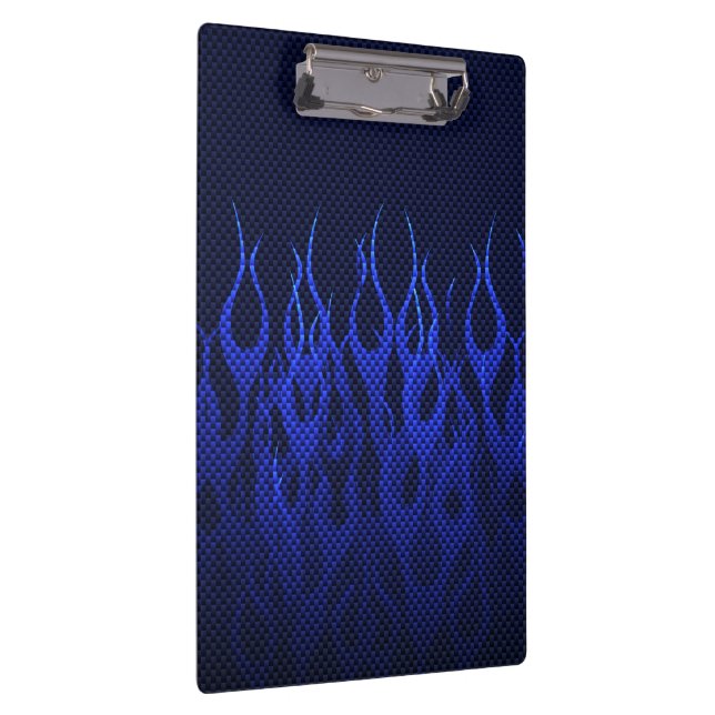 Porte-bloc Bleu emballant des flammes sur la copie de fibre (Swatch)