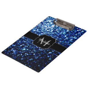 Porte-bloc Bleu foncé foncé brillant parties scintillant scin