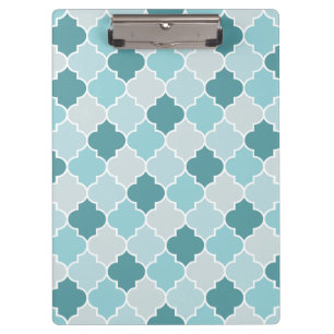 Porte-bloc Bleu Marocain Trellis, Lattes, Quatrefoil