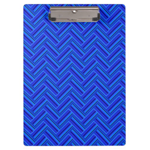 Porte-bloc Bleu rayures double motif