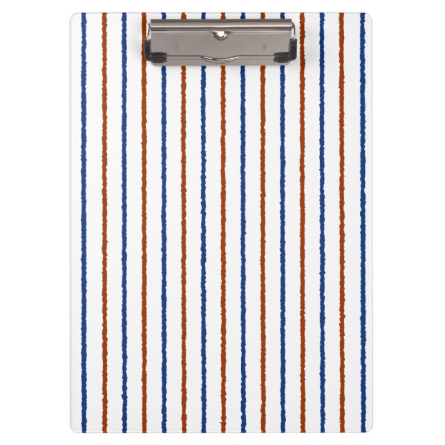 Porte-bloc Bleus Brown et marine avec lignes inégales (Devant)