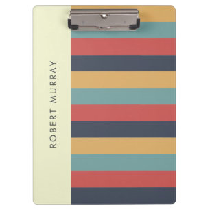 Porte-bloc Blocs de couleur de la vibe d'été Vintage rétros