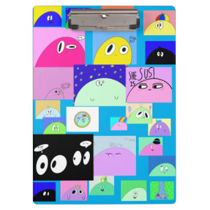 Porte-bloc Blog Alien mignon Dessin Drôle Sassy Comic