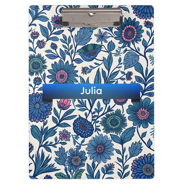 Porte-bloc Blue and Pink Delight (Devant)