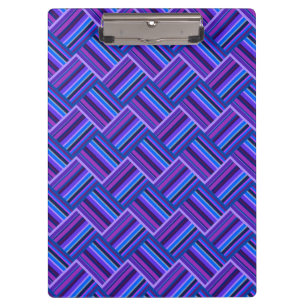 Porte-bloc Blue and purple stripes weave