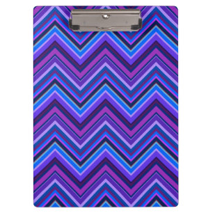 Porte-bloc Blue and purple zigzag