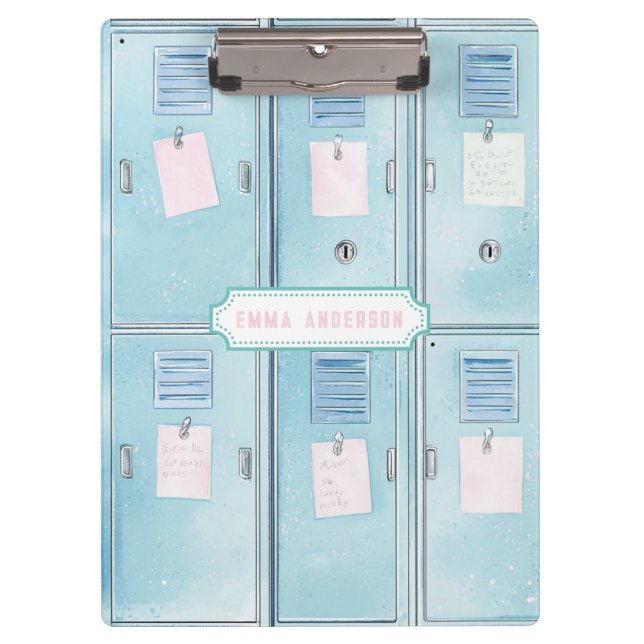 Porte-bloc Blue High School Lockers (Devant)