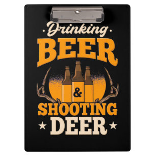 Porte-bloc Boire De La Bière Et Chasser Le Cerf