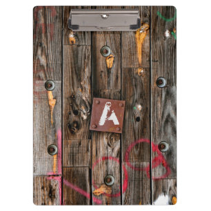 Porte-bloc Bois rustique industriel personnalisé