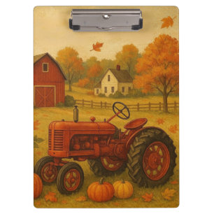 Porte-bloc Bon automne tracteur classique et ferme