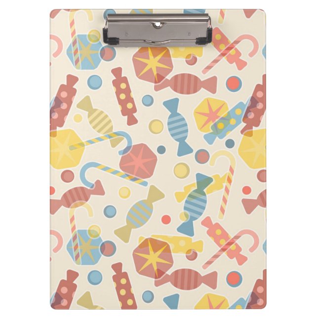 Porte-bloc Bonbons et motif de sucrerie (Devant)