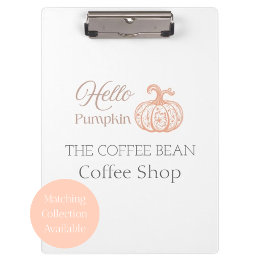 Porte-bloc Bonjour Citrouille Marque d'Automne pour Boutique