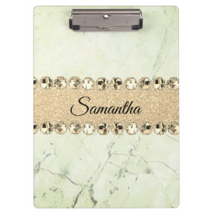 Porte-bloc Boule Diamond en Marbre Vert Personnalisé