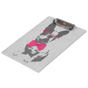 Porte-bloc Bouledogue français animal vintage à la mode drôle