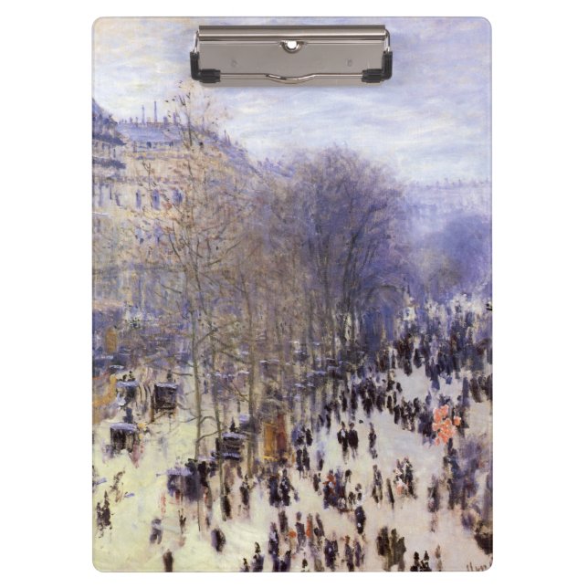 Porte-bloc Boulevard des Capucines par Claude Monet, Art nouv (Devant)