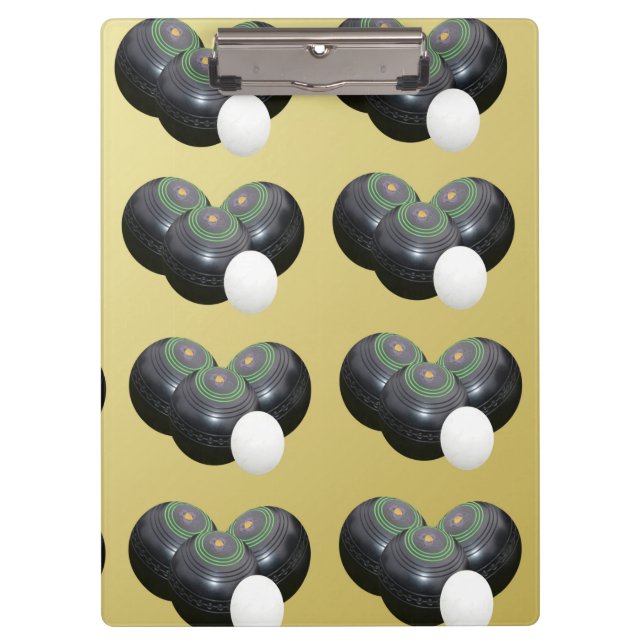 Porte-bloc Bowles de pelouse dorée, Clip Board (Devant)