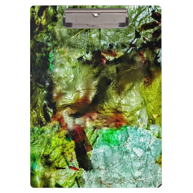 Porte-bloc Bright abstract clipboard,Yellow abstract color  (Devant)