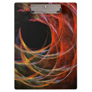 Porte-bloc Briser le Cercle Vortex de Feu Art Abstrait
