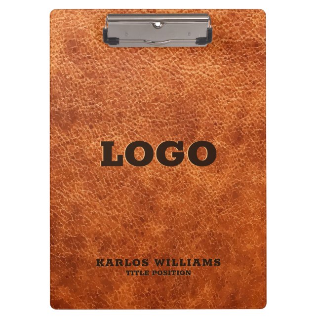 Porte-bloc Brown cuir Vintage (Devant)