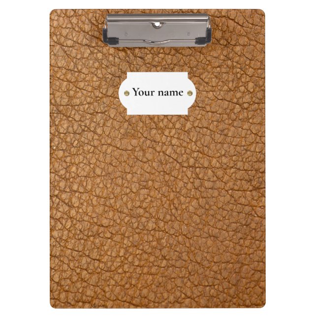 Porte-bloc Brown leather (Devant)