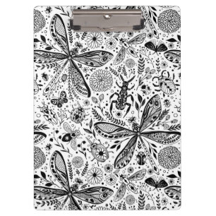 Porte-bloc Bugs de Doodle sur bleu foncé
