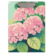 Buisson d'hortensia rose