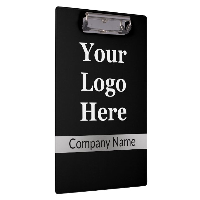 Porte-bloc Business Black and Silver Votre logo Nom de l'entr (Swatch)