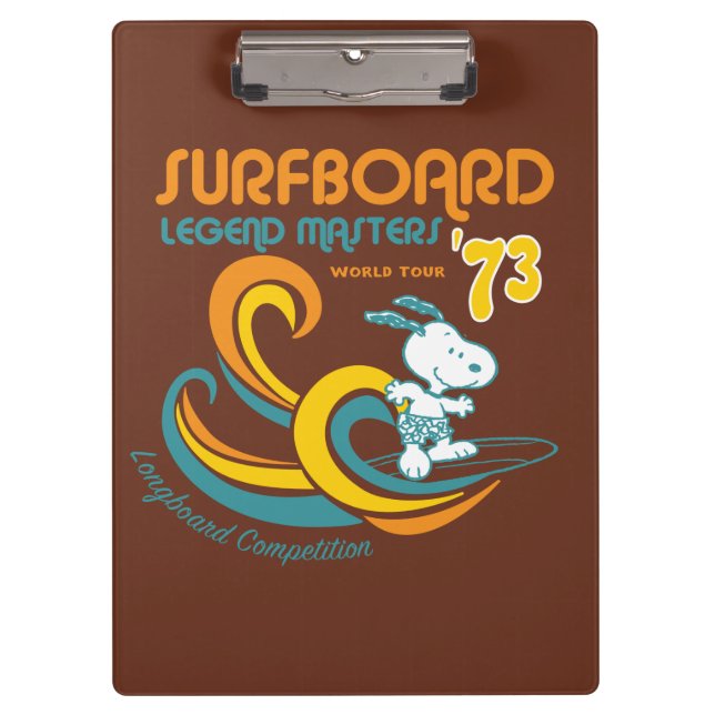 Porte-bloc cacahuètes | Snoopy Surboard Longboard Competition (Devant)