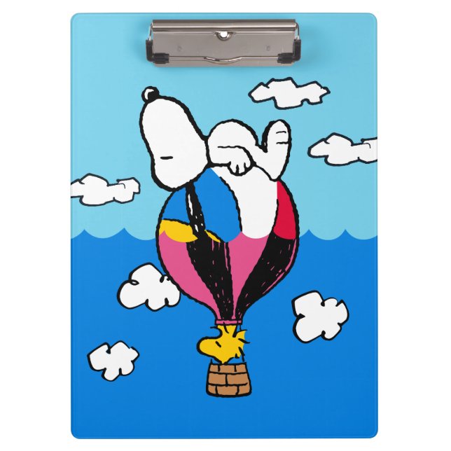 Porte-bloc cacahuètes | Snoopy & Woodstock Hot Air Balloon (Devant)