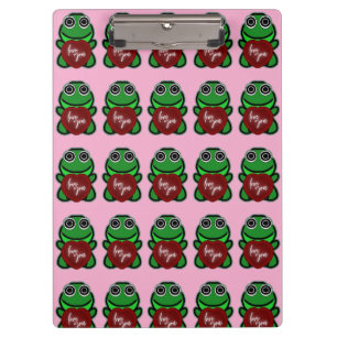 Porte-bloc Cadeau de coeur de grenouille mignonne pour toi