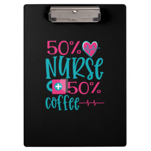 Porte-bloc Cadeau infirmière 50 Infirmière 50 café