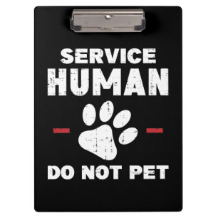 Porte-bloc Cadeau pour amateur de chien drôle Service Humain