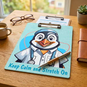 Porte-bloc Cadeaux de pingouins mignons pour les physiothérap