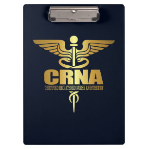 Porte-bloc Caducée d'or (CRNA)