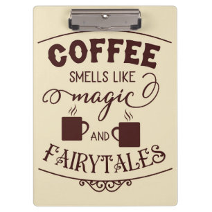 Porte-bloc Café Lover Le Café Sent Comme La Magie