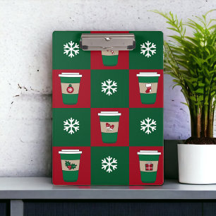 Porte-bloc Cafés de Noël Snowflakes