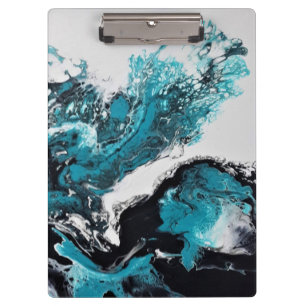 Porte-bloc Cahier photo spirale abstrait Vagues