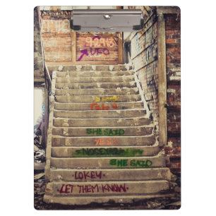 Porte-bloc Caisse d'escalier de graffiti