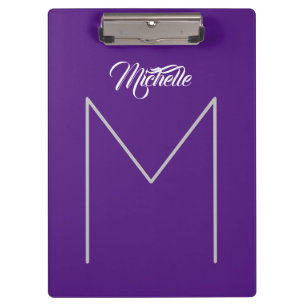 Porte-bloc Calligraphie Bold Monogramme Nom minimaliste moder