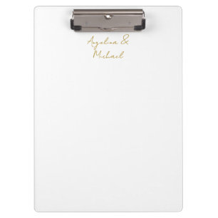 Porte-bloc Calligraphie professionnelle Elegant or couleur