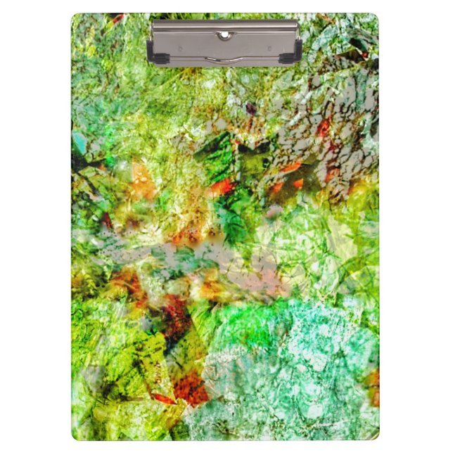 Porte-bloc Calm yellow abstract clipboard,sunshiny abstract (Devant)