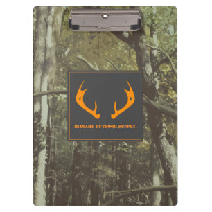 Porte-bloc Camouflage Orange Deer Antlers Affaires Extérieure