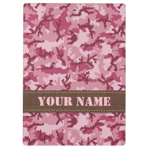Porte-bloc Camouflage rose